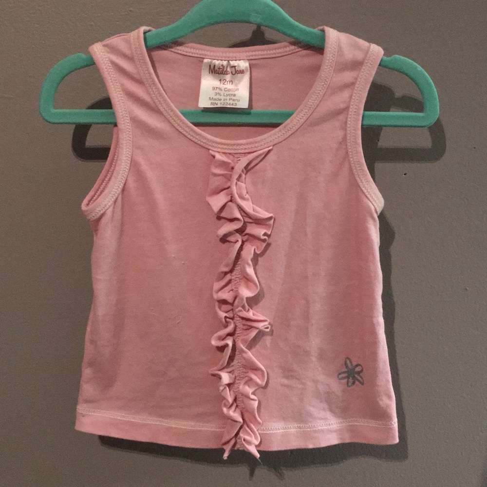 12M Matilda Jane Soft Pink Ruffled Tank - Picture 4 of 5